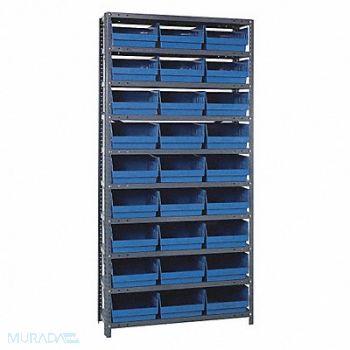 QUANTUM STORAGE SYSTEMS E1520 Bin Shlvng 18inx75inx36in Blue, 9E075