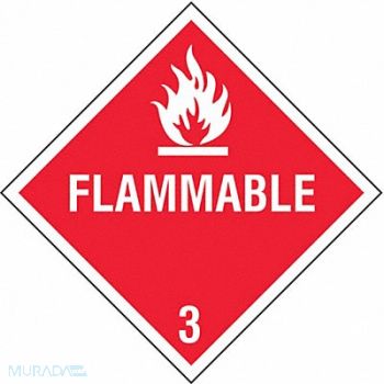 STRANCO INC DOT Container Placard 10-3/4 W PK10, 9ECP0