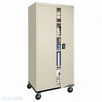 SANDUSKY Storage Cabinet 78 x36 x24 Putty 2Shlv, 9EVR6