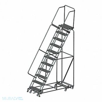 BALLYMORE Lockstep Rolling Ladder Steel 110 In.H, 9EVY1