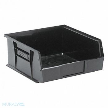 QUANTUM STORAGE SYSTEMS F0603 Hang and Stack Bin Black PP 5 in, 9EYP8