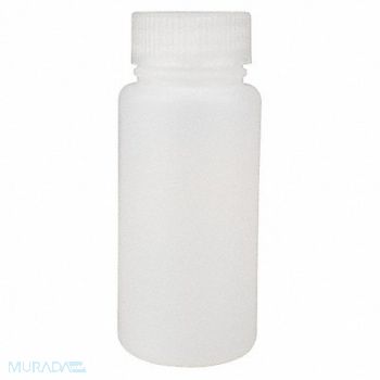 LAB SAFETY SUPPLY Bottle 250mL Plastic Wide PK12, 9F493
