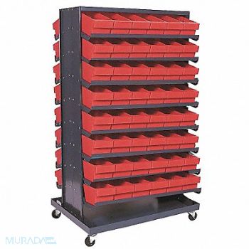 QUANTUM STORAGE SYSTEMS J0326 Mobile Pick Rack Red Steel, 9F847