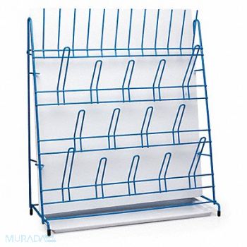 SP SCIENCEWARE Lab Rack Drain 19X16.75X6.5 Poly Blue, 9FAP7
