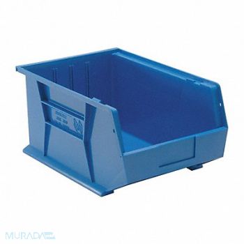 QUANTUM STORAGE SYSTEMS F0608 Hang and Stack Bin Blue PP 8 in, 9G035
