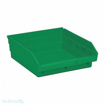 QUANTUM STORAGE SYSTEMS F0616 Shelf Bin Green Polypropylene 4 in, 9G044