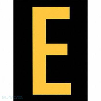 STRANCO INC Reflective Letter Label E 2-1/2in H PK25, 9G568