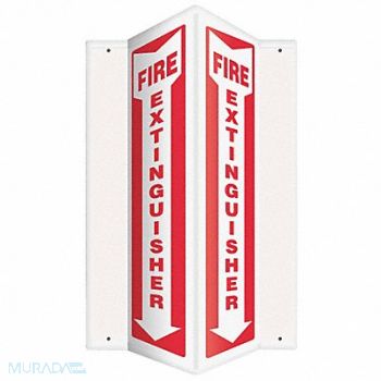 ACCUFORM Fire Extinguisher Sign 18X3-1/2 PS, 772W29