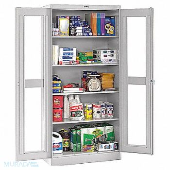 TENNSCO Storage Cabinet 72 x36 x24 LtGry 4Shlv, 8EFT1