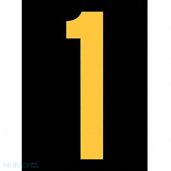 STRANCO INC Reflective Number Label 1 2-1/2in H PK25, 9HM86