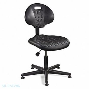 BEVCO Task Chair Poly Black 15 to 20 Seat Ht, 9HPE8