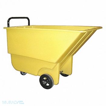 GRAINGER APPROVED Tilt Truck Lt-Duty 1/3 cu yd 275 lb Ylw, 9HT90
