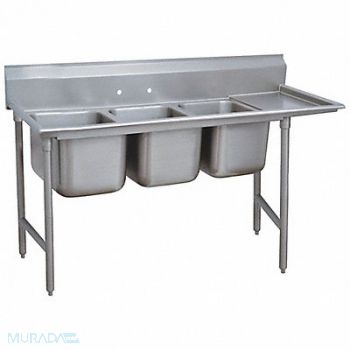 ADVANCE TABCO Regaline Sink Square 24 x24 x12, 9W869
