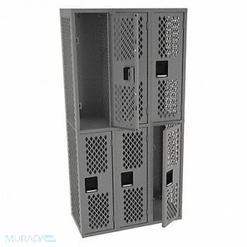 TENNSCO Wrdrb Lckr 2x3Lckr Gray 72 x36 x18 Assm, 9HV57