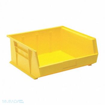 QUANTUM STORAGE SYSTEMS F0607 Hang and Stack Bin Yellow PP 7 in, 9HZ56