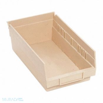 QUANTUM STORAGE SYSTEMS F0614 Shelf Bin Ivory Polypropylene 4 in, 9HZ64
