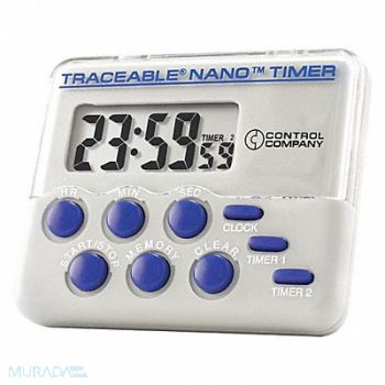 TRACEABLE Nano Timer LCD, 9JAZ8