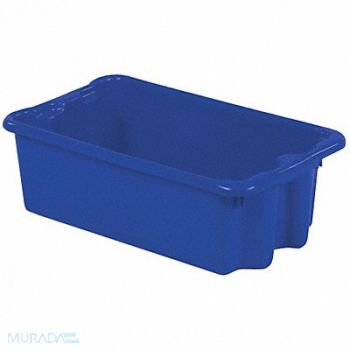 LEWISBINS Stk and Nest Ctr Blue Solid Polyethylene, 9JW18