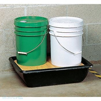 GRAINGER APPROVED Pail Spill Cntnmnt Pallet 2 Drum, 9JW86