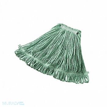 RUBBERMAID COMMERCIAL PRODUCTS Wet Mop Green Cotton/Synthetic, 9JW92