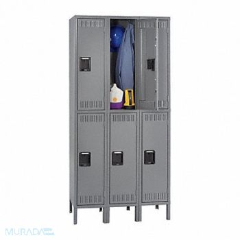 TENNSCO F0422 Lckr 2x3Lckr Gray 12 x78 x36 UnAssm, 9JWM6