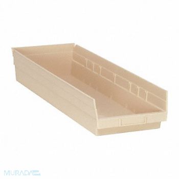 QUANTUM STORAGE SYSTEMS F0623 Shelf Bin Ivory Polypropylene 4 in, 9JYL4
