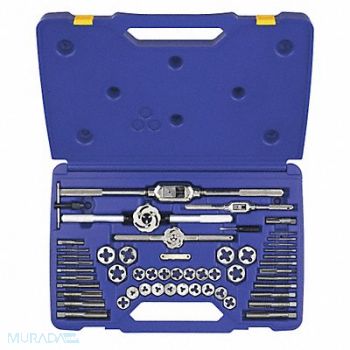 IRWIN HANSON Tap/Die Set 53pc Metric, 9K175