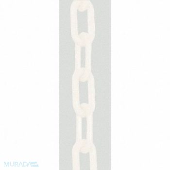 MR. CHAIN E1223 Plastic Chain 3 In x 100 ft White, 9KAD6