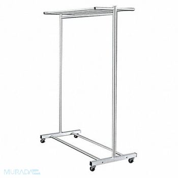 GLARO Single Sided Mobile Coat Rck 60 D Satin, 9KCA1