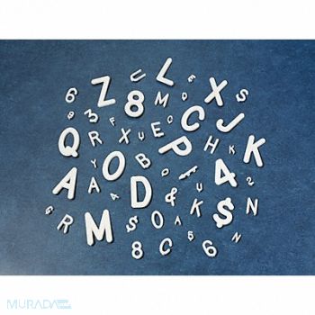 GRAINGER APPROVED Letter Box Set 1/2 In., 9KCY8