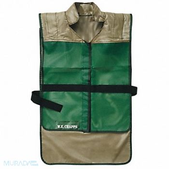 W.E. CHAPPS INC. Vest Butyl Rubber Gray/Green, 9KEX4