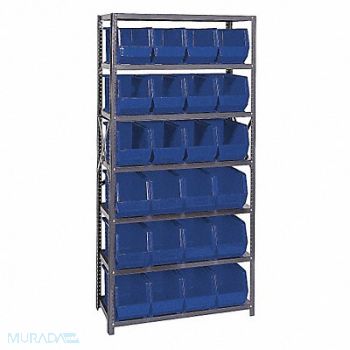 QUANTUM STORAGE SYSTEMS E1503 Bin Shlvng 18inx75inx36in Blue, 9KGL7