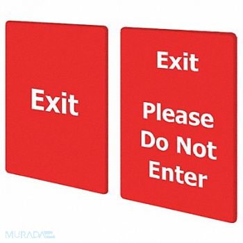 TENSABARRIER EXIT PLEASE DO NOT ENTER RED, 9KHE2