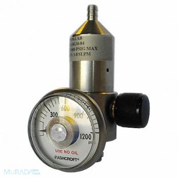 GRAINGER APPROVED Gas Regulator 1Lpm, 9KJM8