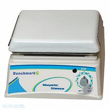 BENCHMARK SCIENTIFIC Magnetic Stirrer 5.75 x8 Plate 2.5L, 9KWD5