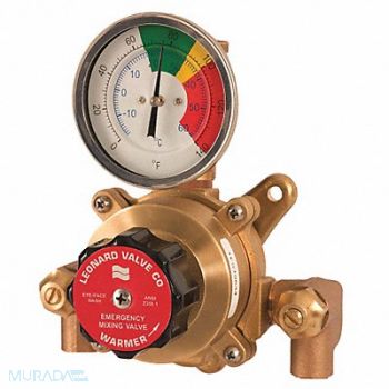 LEONARD VALVE Emergency Mixing Valve Bronze 1/2 in.NPT, 9L436