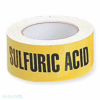 HARRIS INDUSTRIES Pipe Marker Sulfuric Acid 2 in W, 9L454