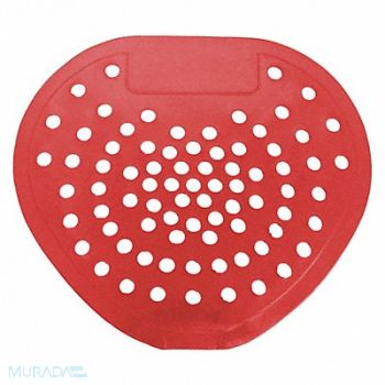 HOSPECO Urinal Screen Heart Red Cherry PK12, 9L593