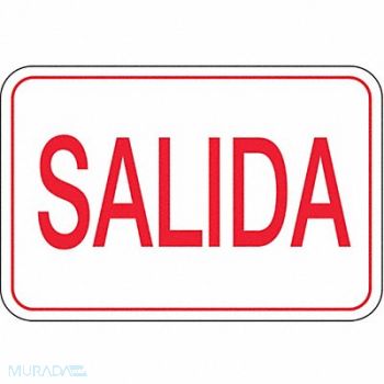 UNITED VISUAL PRODUCTS Exit Sign 7 in x 10 in Plastic, 6JLC3