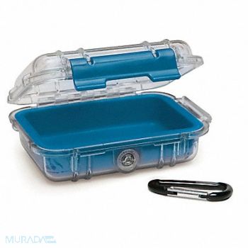 PELICAN Micro Case Blue 5.88 x 4.06 x 2.12 In, 9LDE4
