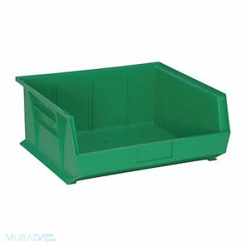 QUANTUM STORAGE SYSTEMS F0607 Hang and Stack Bin Green PP 7 in, 9LFP0