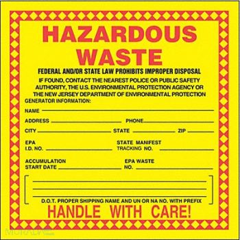 ACCUFORM DOT Handling Label Waste 6 W PK250, 9LG06