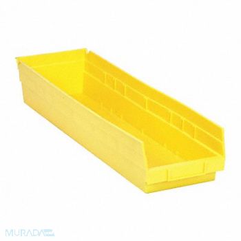 QUANTUM STORAGE SYSTEMS F0622 Shelf Bin Yellow Polypropylene 4 in, 9LG54