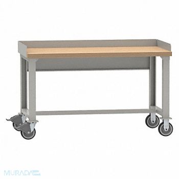 LISTA Workbench Butcher Block 60 W 30 D, 9LHF1