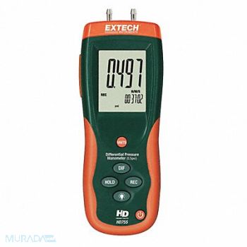 EXTECH Digital Manometer 0 psi to 2 psi, 9LW58