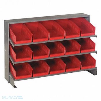 QUANTUM STORAGE SYSTEMS E1541 Bench Pick Rack 12x21x36in Red, 9MA05