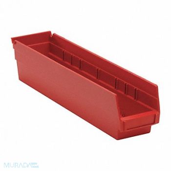 QUANTUM STORAGE SYSTEMS F0617 Shelf Bin Red Polypropylene 4 in, 9ME44