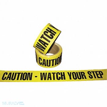 GRAINGER APPROVED Barricade Tape Yellow/Black 60 ft., 8RHN0