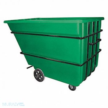 GRAINGER APPROVED Tilt Truck Heavy-Duty 2-1/4 cu yd Green, 9MK87