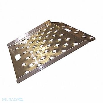 GRAINGER APPROVED Curb Ramp Aluminum 27 in W 36 in L, 9MUV2